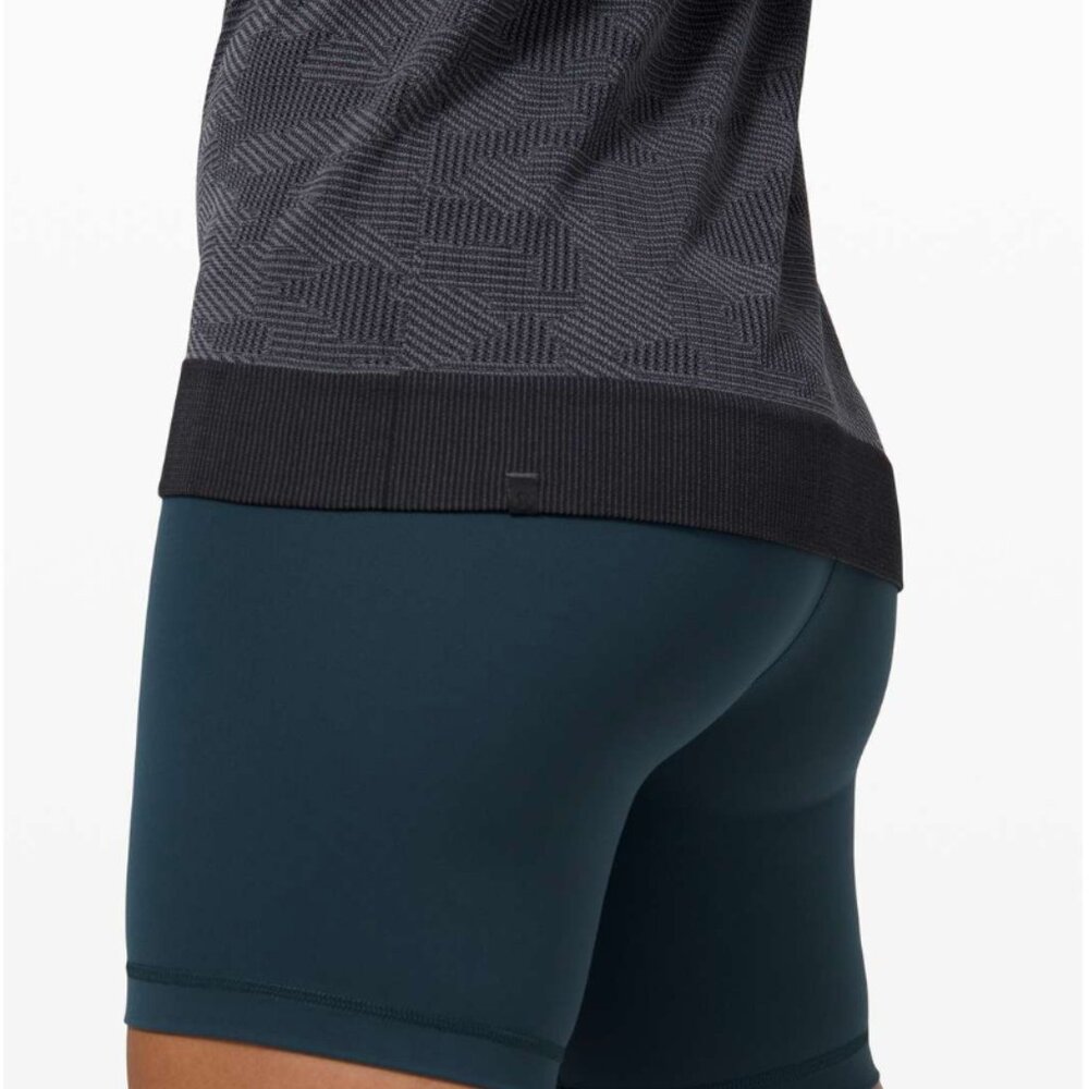 Lululemon Swiftly Breathe Short Sleeve Camo Vented Camo Black / Asphalt Grey - Picture 3 of 8